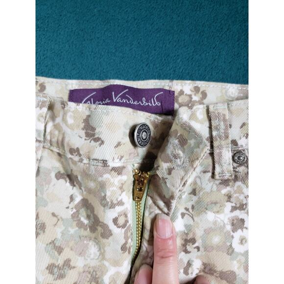 Gloria Vanderbilt Jeans Size 4 Petite Women Beige Stretch Mid Rise Straight NWT - Picture 7 of 16